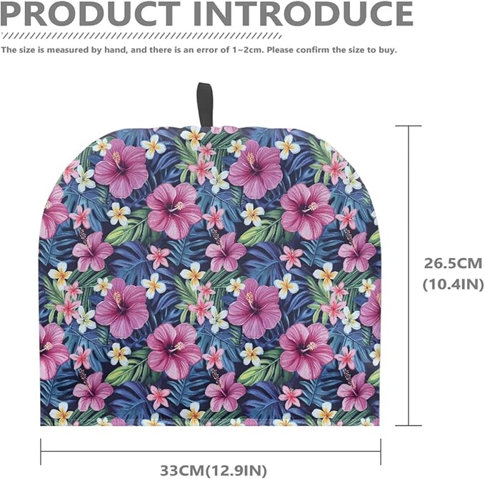 Hawaiian Tropical Flowers Tea Pot Decor Cozies Insulated Kettle Kitchen Dust Cover,Tea Cozies Tea Pot Cover,Home Kitchen Decorative