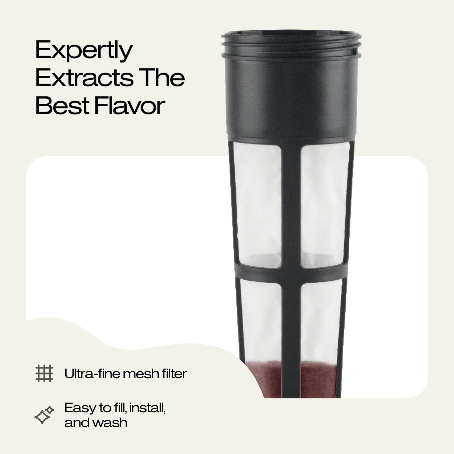Takeya Deluxe Cold Brew Coffee Maker - BPA-Free Tritan Pitcher with Airtight Leakproof Lid