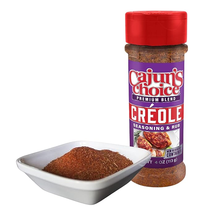 Creole Seasoning 3.8 oz & Blackened Seasoning 2.75 oz Cajun's Choice Louisiana Foods (Pack)