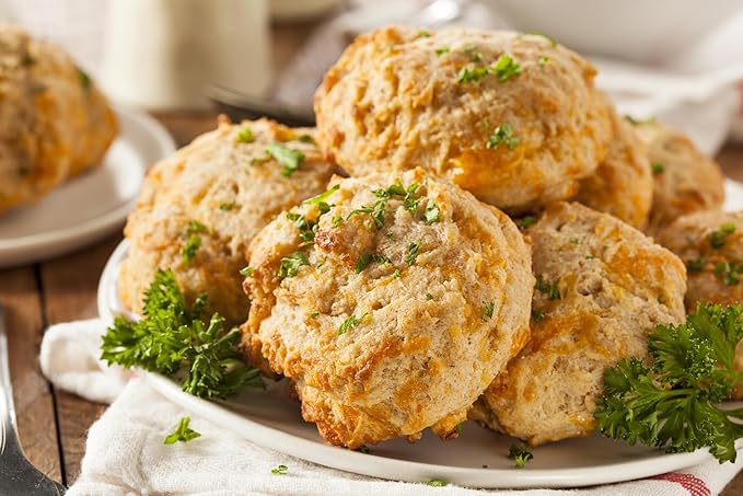 A Blend Above Cheesy Garlic Biscuit Mix - Easy to Bake, Makes 10 Biscuits, Breakfast Biscuits, Dinner Biscuits, Biscuit's & Gravy - Biscuit Mix Just Add Water - Perfect Addition to All Meals - 10 Servings