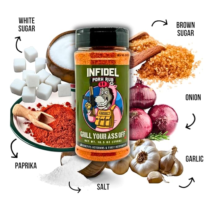 GYAO Pork Rub - 10.5oz Award-Winning BBQ seasonings and Rubs for Steaks, Burgers & Meats - BBQ Rubs for Smoking, Seasoning & Grilling - MSG & Gluten Free - USA Made & 100% Veteran Owned