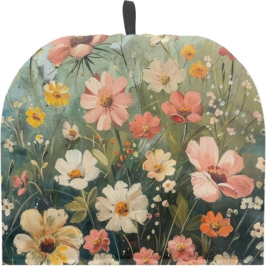 Generic Hudotybom Fancy Floral Tea Cozy for Teapot Insulated Large Teapot Cover to Keep Warm Tea Kettle Cover Machine Washable Coffee Pot Cloth Covers Kitchen Home Decorations, CZA49