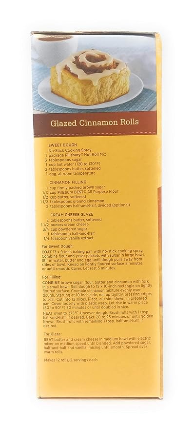 Pillsbury Hot Roll Mix Bundle - 3 x 16 Oz Boxes of Pillsbury Speciality Hot Roll Mix, Hot Roll Mix Pillsbury, Bundled with JFS Recipe Card