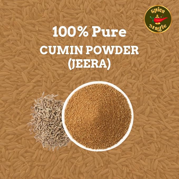Spice Magic Cumin Powder (Jeera Powder) ~ 100% Pure, Aromatic & Natural I Gluten-Free I Non-GMO I Indian Origin (3.5oz (100 g) 100% Natural
