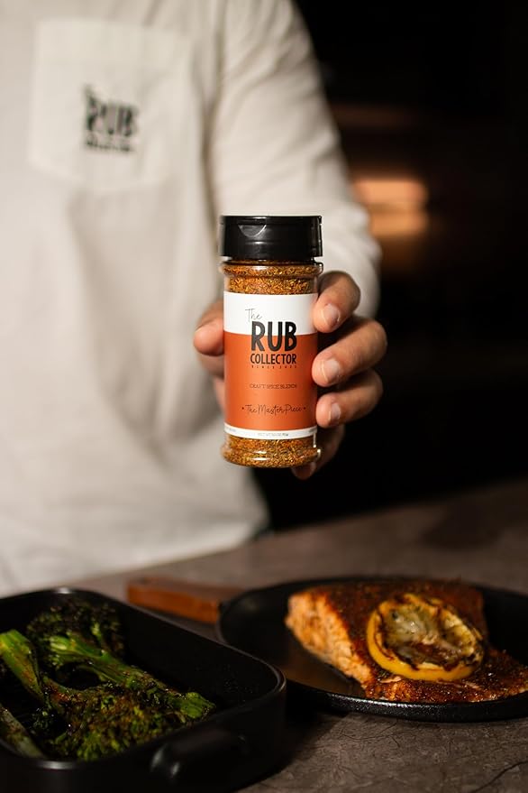 The Rub Collector – The Masterpiece – All Purpose BBQ Dry Rub Seasoning for Steak, Ribs, Chicken, Fish, Burgers, Vegetables & Pork – Gluten Free, No MSG, No Preservatives – 5 oz Net Weight