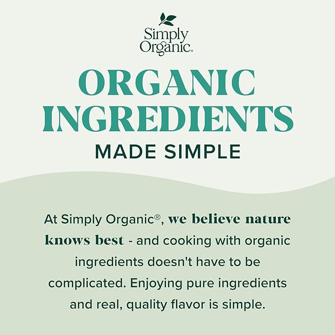 Simply Organic Ground Coriander Seed, 2.29-Ounce, Rich, Warm Earthy Yet Fruity Flavor, Bright Aroma, Slight Citrus Undertones