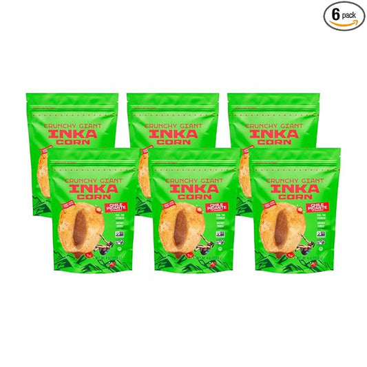 Inka Corn Giant Corn Chile Picante Doy Pack, 4 Ounce (Pack of 6)