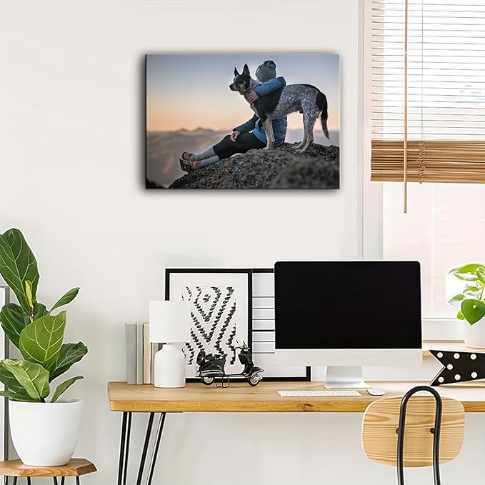 Hoopwarte Custom Canvas Prints with Your Photo, Custom Photos on Canvas Transform Pictures into Stunning Framed Wall Art-Personalized Prints Pictures Wall Art Decor(20L x16W 50x40cm)