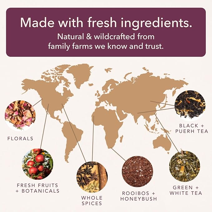 Plum Deluxe Creme Brulee Earl Grey Black Tea (60-80 Cups), Premium Loose Leaf Tea Leaves, Hot or Iced, Sweetener and Dairy Free, No Artificial Flavors