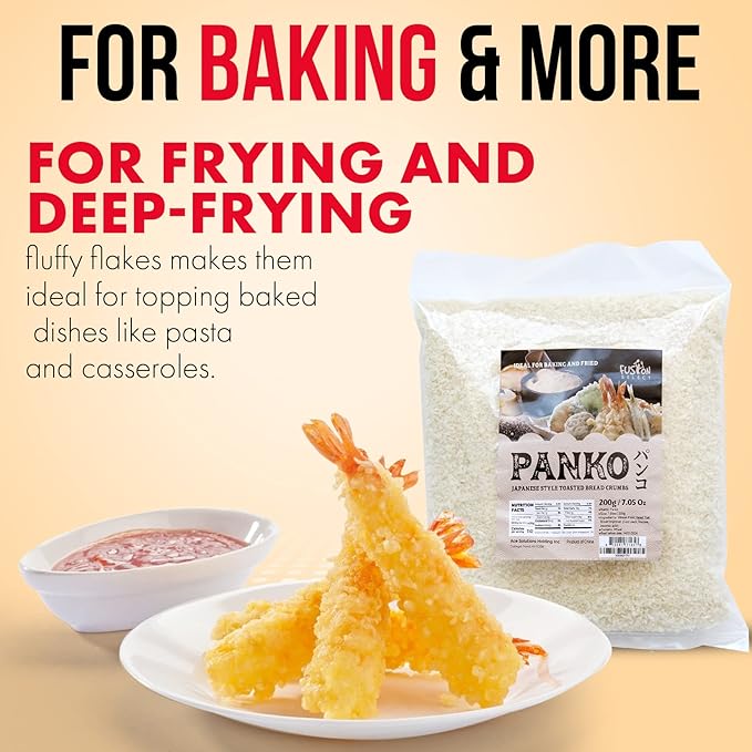 Fusion Select 3 Packs Panko Bread Crumbs - Japanese-Style Toasted Vegan Panko Breadcrumbs for Breading, Frying, Baking - For Fried Chicken & Pork, Baked Pasta, Roasted Vegetables, Tonkatsu