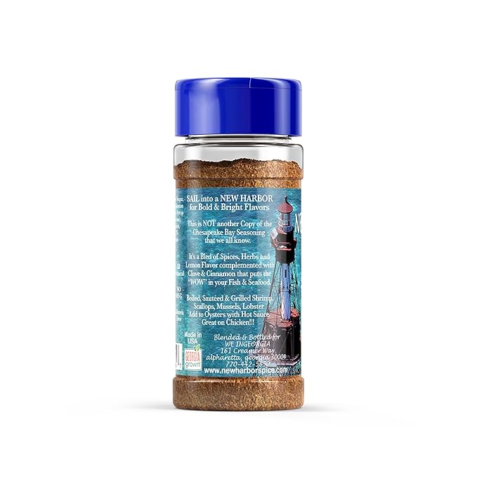 New Harbor Seasoning - Seafood | All Natural Seasoning | Perfect for Seafood Boils | Made in America |