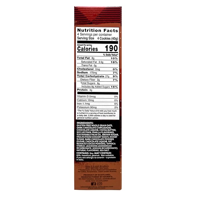 Nairn's Gluten Free Chocolate Chip Oat Grahams, 3 Packs/5.64 oz
