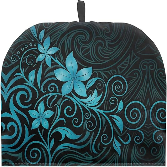 Polynesian Print Large Tea Cozy for Teapot Extra Thick Tea Pot Cover Home Kitchen Decoration Insulated Teapot Cozy Dust Kitchen Accessories for Home Daily