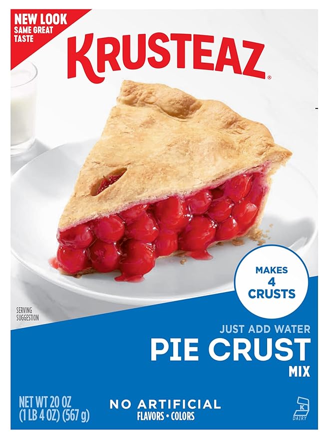 Krusteaz Traditional Light & Flaky Pie Crust Mix, 20 Ounce (Pack of 3)