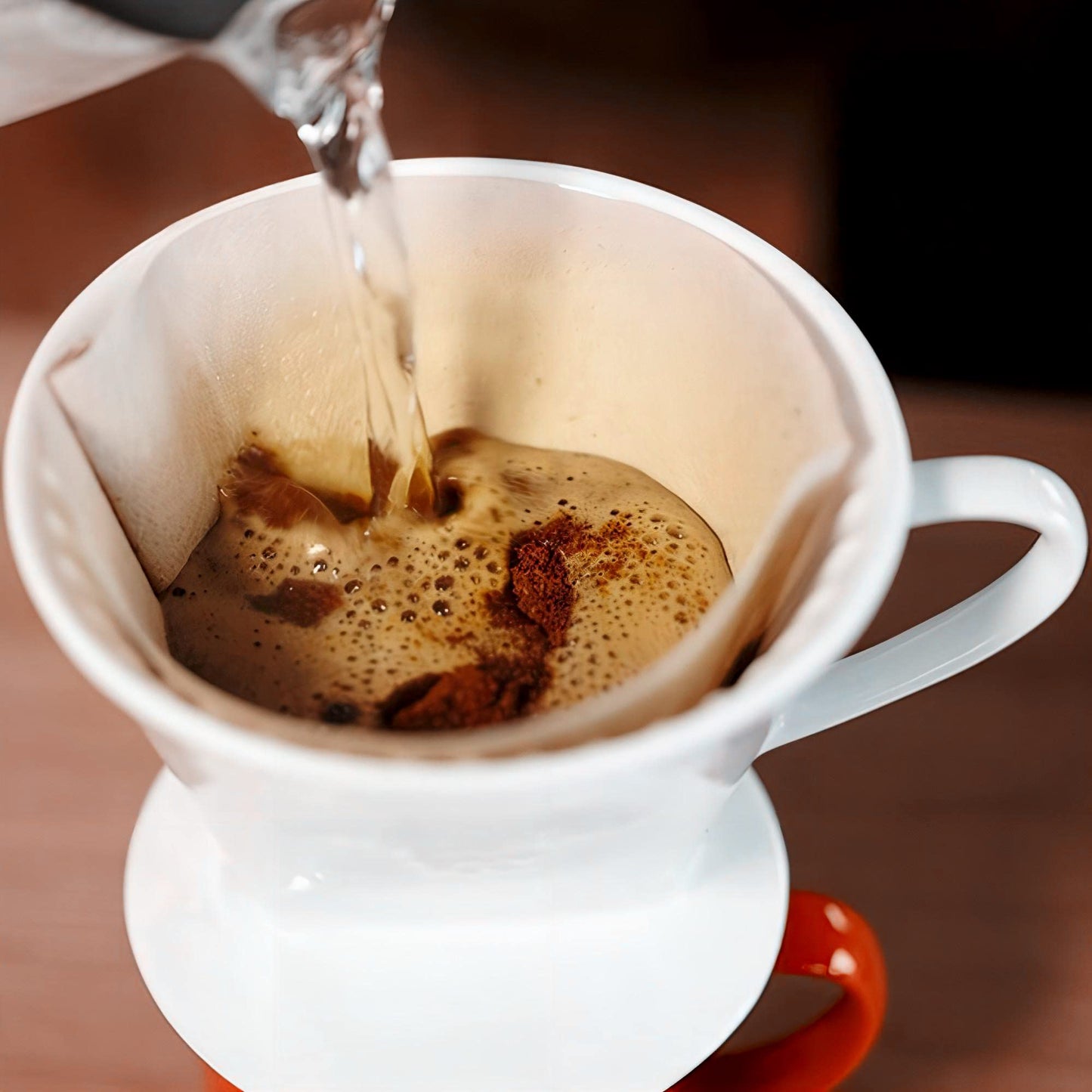 LHUKSGF Pour Over Ceramic, Coffee Dripper Ceramic Coffee Maker,White