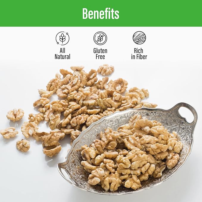 Sincerely Nuts Raw Shelled Walnuts (1lb bag) | No Shell Walnut Halves and Pieces | Easy to Eat & Cook Right Out of the Bag | Kosher & Gluten Free Superfood | Plant Based Fiber & Healthy Fats