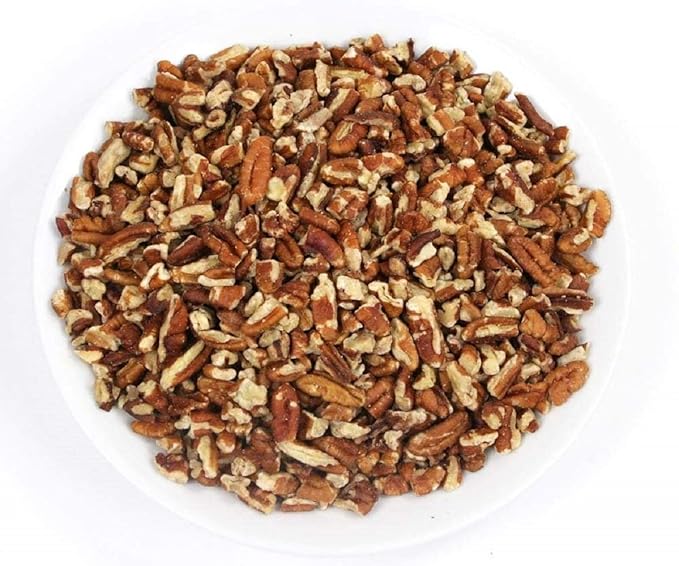 Shelled & Raw Chopped Georgia Pecans (1 Lb) - Handpicked for Freshness & Quality - Bag of Southern Tastiness - Great for Baking & Cooking - Farm Fresh Nuts Brand