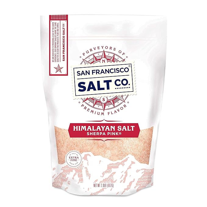 Sherpa Pink Himalayan Salt ??Extra-Fine Grain, 2 lbs. | All-Natural, Gluten-Free, No Additives | Perfect for Everyday Cooking & Recipes