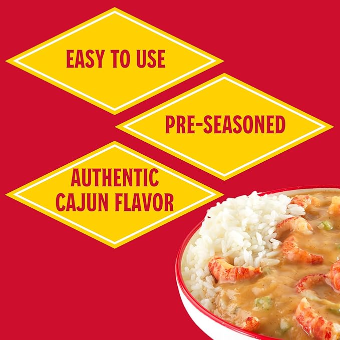 Cajun Etouffee Base 2.65 oz. (Pack of 6) - Authentic Cajun Etouffee Mix with Onions, Bell Peppers, Celery & Spices - By Louisiana Fish Fry