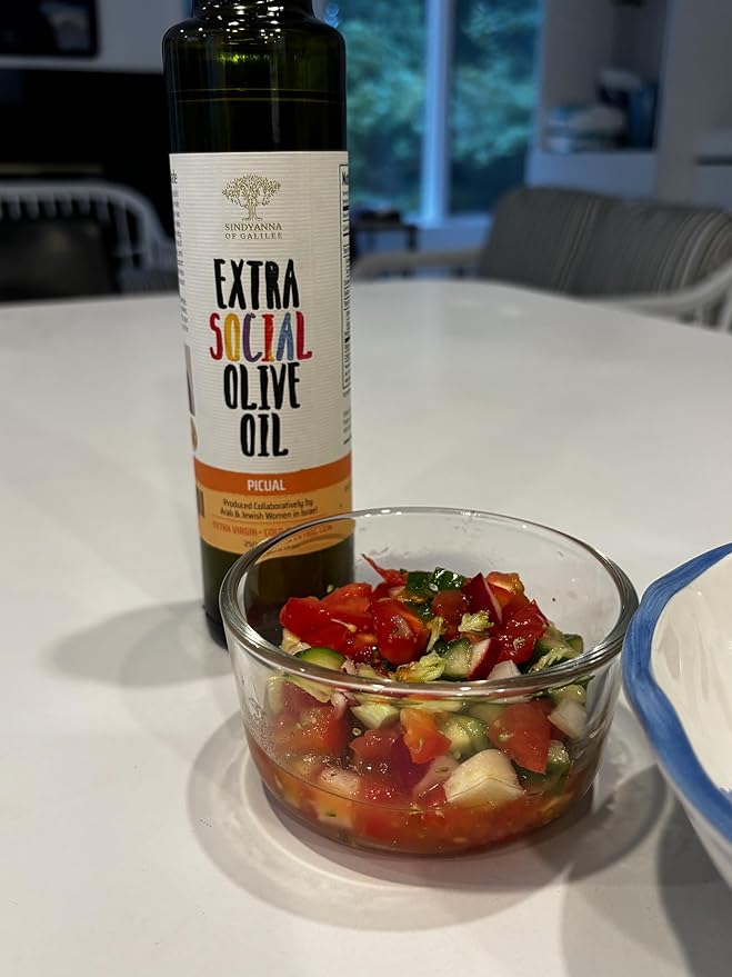 SINDYANNA OF GALILEE Virgin Olive Oil, Small Batches from Local Olives, Made in Israel 250ml (PICAL OIL)