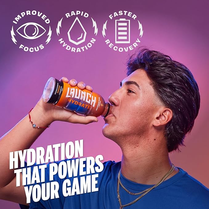 Sports Drink 12-Pack ??Orange Flavor ??Real Cane Sugar, 3x Electrolytes, Cognizin for Focus, Natural Juice, No Artificial Dyes ??Trusted by Perfect Game