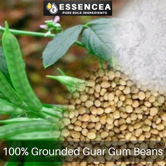 Guar Gum Powder 2lb by Essencea Pure Bulk Ingredients | 100% Guar Gum Beans | Food Grade Gluten Free Non GMO Keto Friendly (32 Ounces)??"<div>