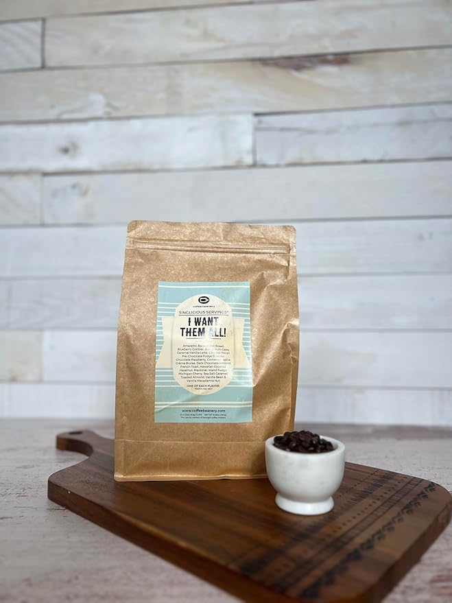 Coffee Beanery I Want Them All Coffee Pod Variety Pack (20ct) - Gourmet Flavored Coffee Pods