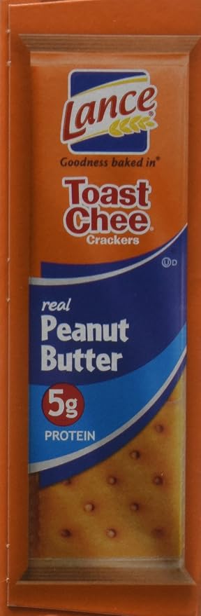 Lance Cracker Sandwiches On-The-Go Packs - Toast Chee with Peanut Butter - 1.5 oz - 8 Count