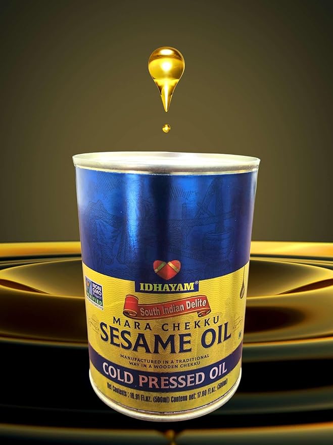 Sesame Oil Cold Pressed Oil 500ml/16.91 Fl.Oz *NON-GMO Verified*