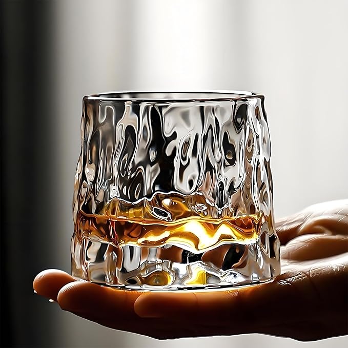 Flat bottom Crystal Whiskey Glasses, Premium 10oz Scotch Glasses Set of 3, Old Fashioned Glasses,Thick Weighted Bottom Rocks for Drinking Bourbon, Scotch, Cocktails竊뉽arger Sizeç«?,<div>