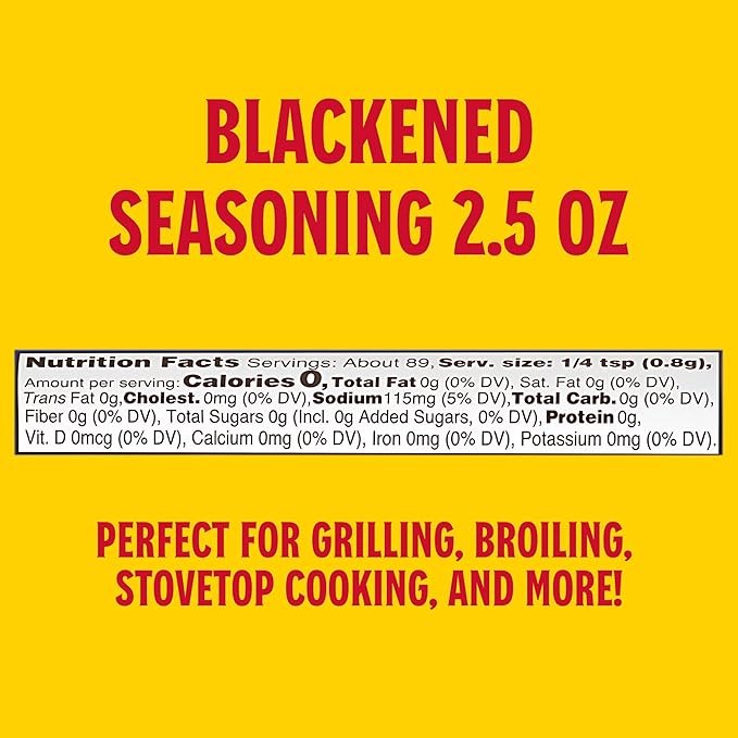 Louisiana Fish Fry Products Cajun Blackened Seasoning 2.5 oz