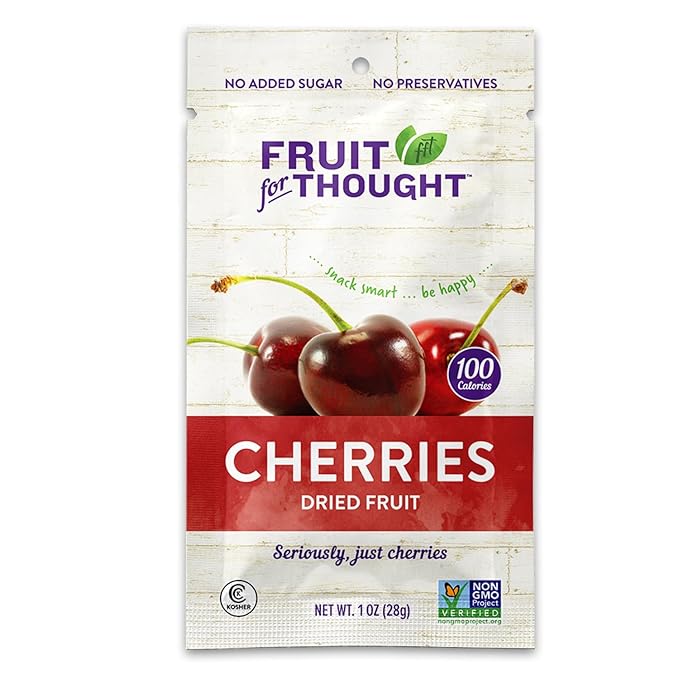 Fruit for Thought Dried Fruit (Dried Cherries, 1 Ounce (Pack of 48))
