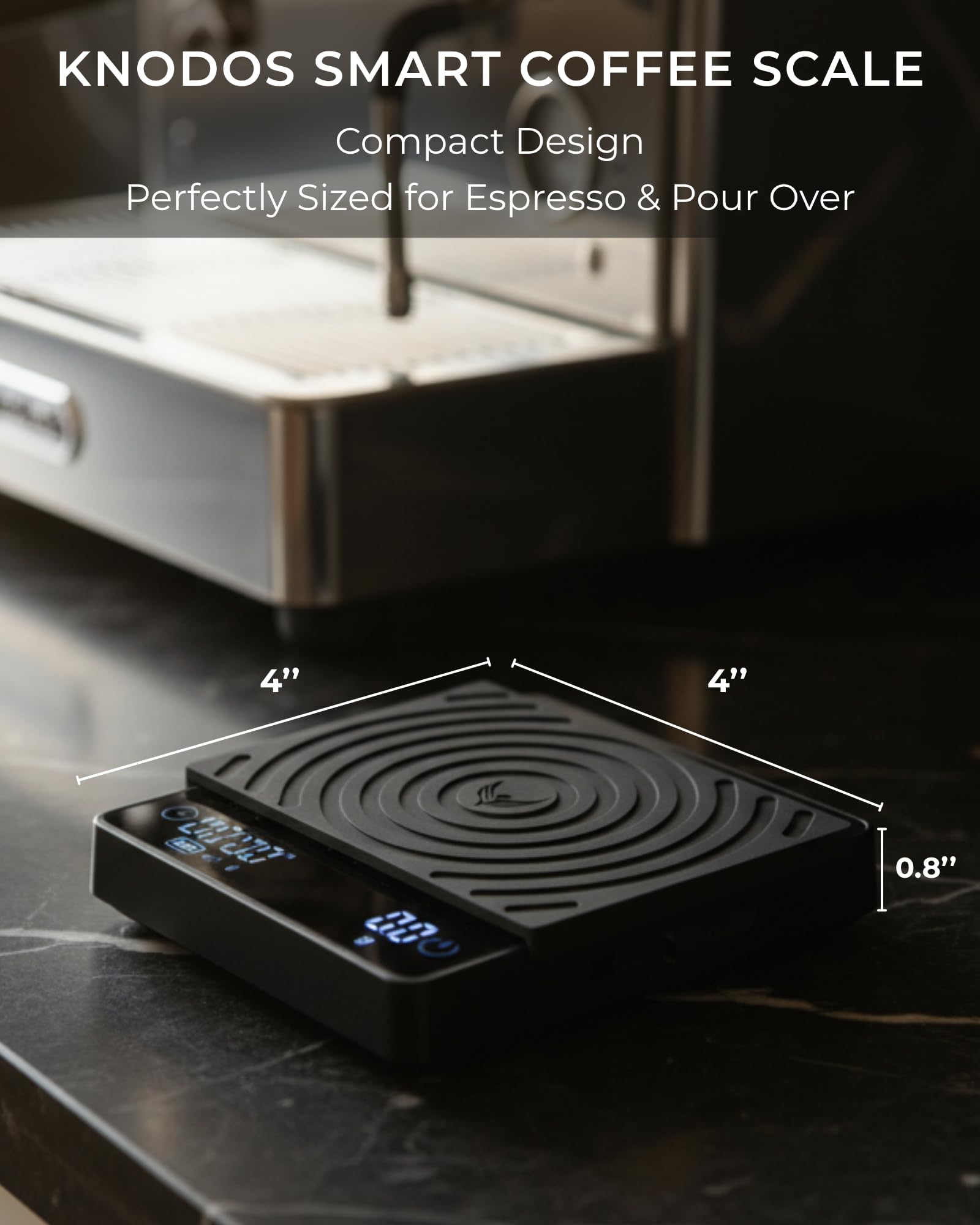 KNODOS Smart Coffee Scale – Digital Espresso Scale with Timer