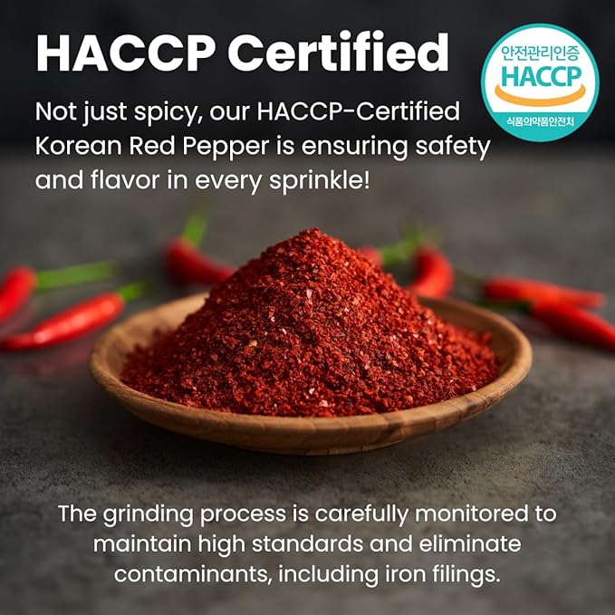 Asiatic Dishes Premium Korean Gochugaru Red Pepper Flakes ??1 lb Sun-Dried Chili for Kimchi, Stews, and Versatile Cooking