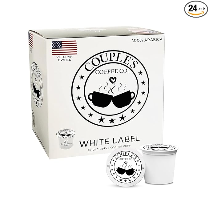 Couple's Coffee K-Cups | Gives Back to Military Families | Jamaican Me Crazy | Gourmet Flavored Coffee with Smooth Vanilla Caramel Flavors | Compatible with K-Cups & Single Serve Brewers | 24 Count