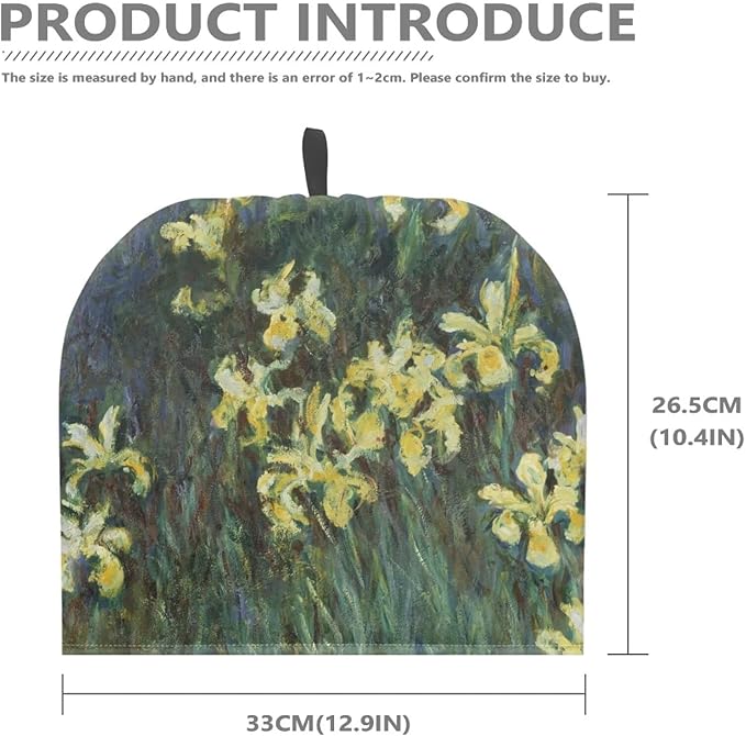 Large Tea Cozy for Teapot Insulated Oil Painting Tea Cosy Kettle Dust Cover Lightweight Teapot Cozy Kettle Cover Dust Cover for Teapot, Kettle or French Press