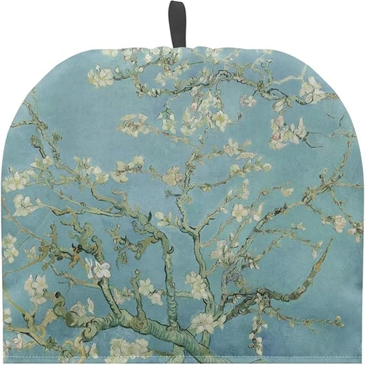 Apricot Blossom Print Tea Cozy Creative Insulated Tea Cosy Extra Thick Home Kitchen Decoration Creative Gifts Dust Teapot Cover Kitchen Accessories for Travel