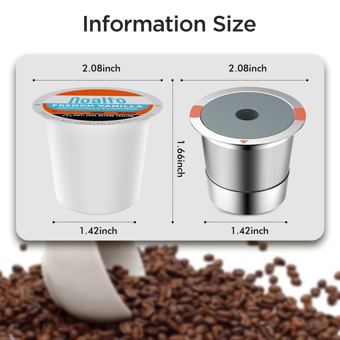 Reusable k Cups for keurig 2.0 1.0,Universal stainless steel Refillable k Cups Filter Use for