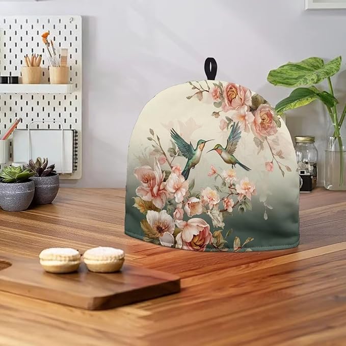 Hummingbird Flower Tea Cozy for Teapot Tea Insulated Cosy for Kitchen Accessory Tea Pot Cozy for Keeping Warm