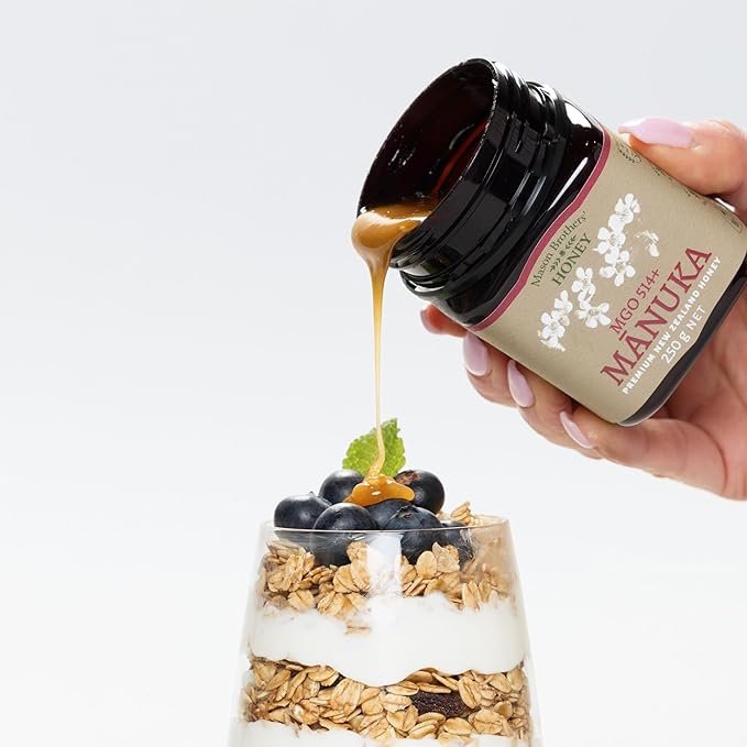 Mason Brothers’ Raw Manuka Honey MGO 514+ | New Zealand Honey, MGO Certified / 8.8oz