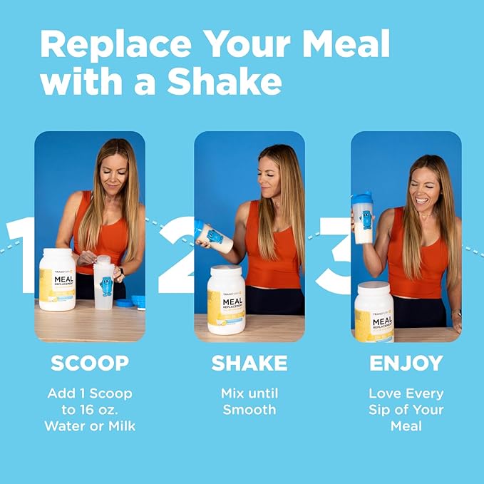 TransformHQ Meal Replacement Shake Powder 7 Servings (Orange Cream) - Gluten Free, Non-GMO