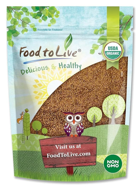 Food to Live Organic Brown Coconut Sugar, 5 Pounds ??Non-GMO, Pure Palm Sugar, Kosher, Vegan, Fair Trade, Unrefined, Granulated, Low Glycemic Sweetener, Highly Nutritious, Perfect for Baking, Bulk