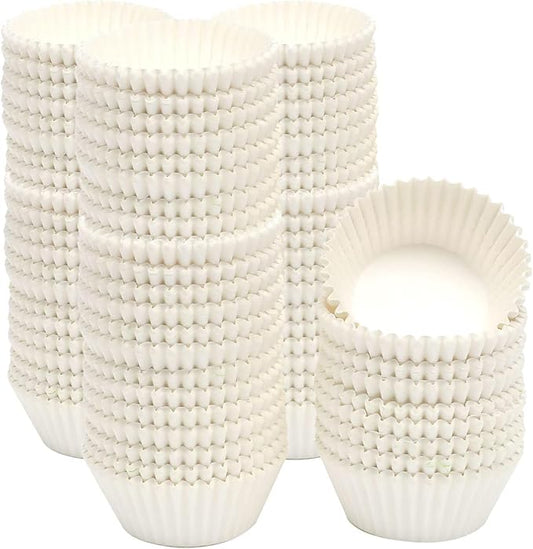qiqee 1000pcs White Cupcake Liners Muffin Linner No Smell, Food Grade Baking Cups竊늆tandard Sizeç«?,<div>