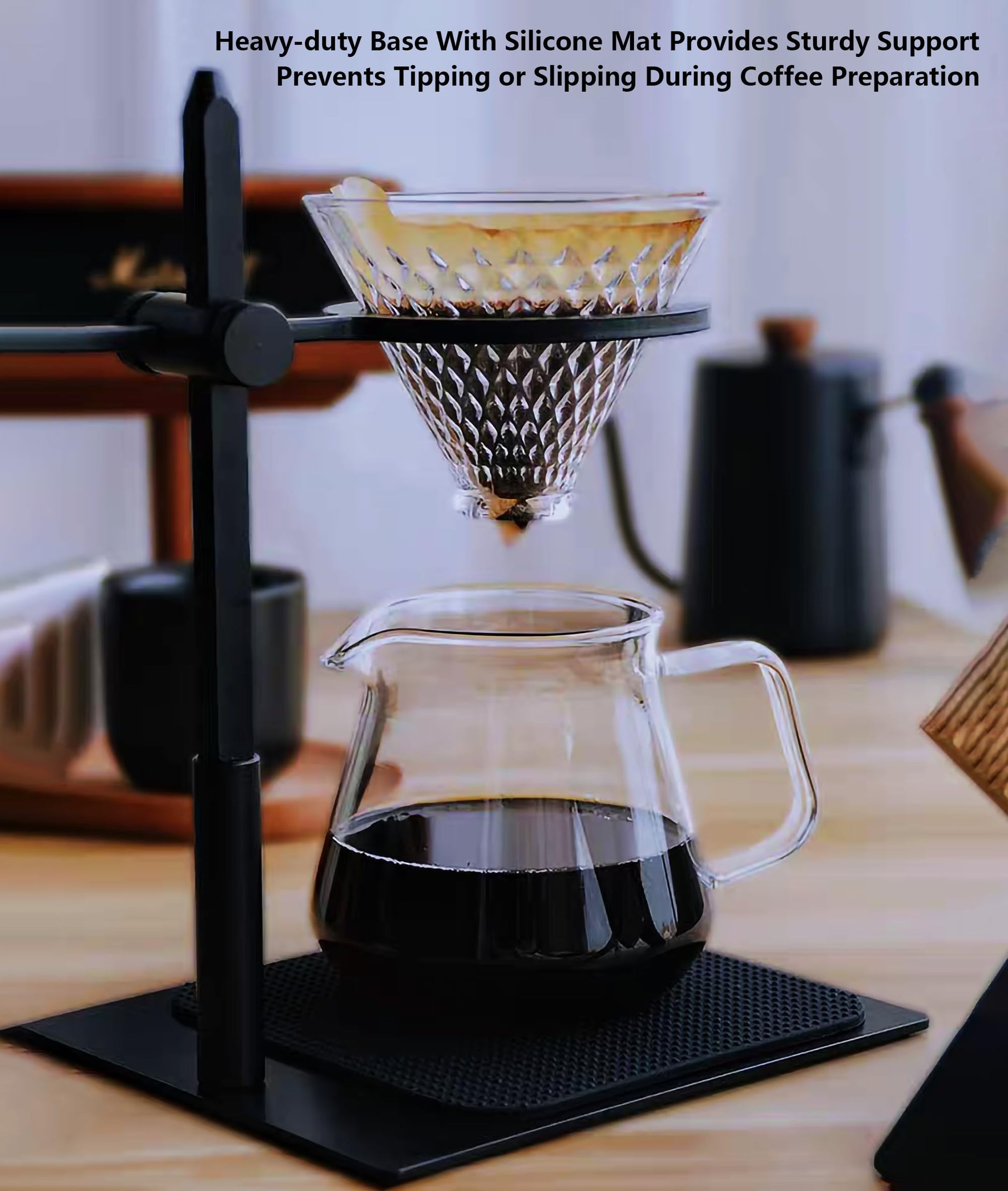 Makidar Pour Over Coffee Station Coffee Dripper Stand Stainless Steel