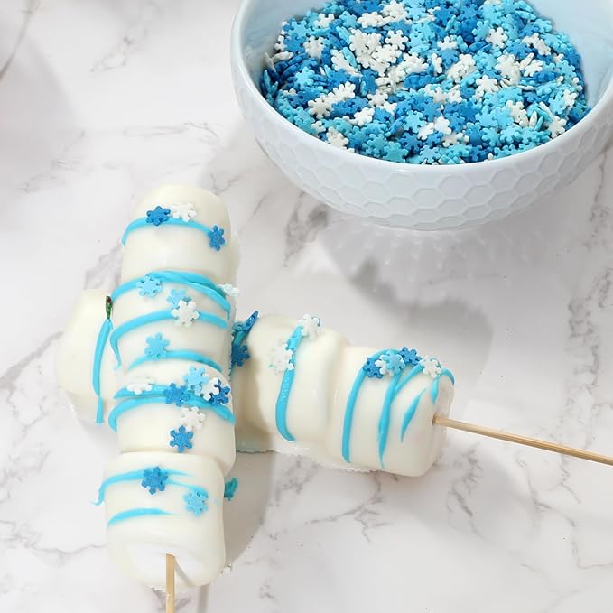 Snowflake Sprinkles - 1.7 Pounds - Winter Wonderland Decorating Sprinkle Mix, Great for Baking Cookies, Cakes, Cupcakes and More!