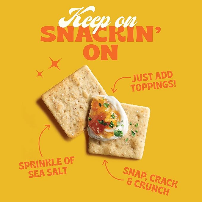 Back to Nature - Crispy Wheat Crackers - Real Ingredients like Wheat Flour & Sea Salt - Non-GMO - 6.5 Ounce