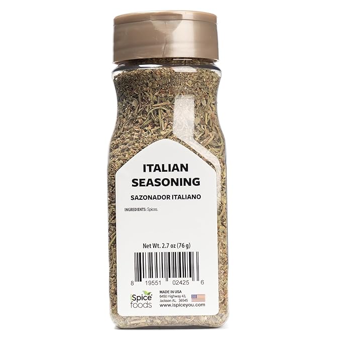 iSpice AUTHENTIC ITALIAN SEASONING | Add lots of flavor to your chicken, meat, steak, and vegetables | Ready to use as is | 2.7oz (76g)