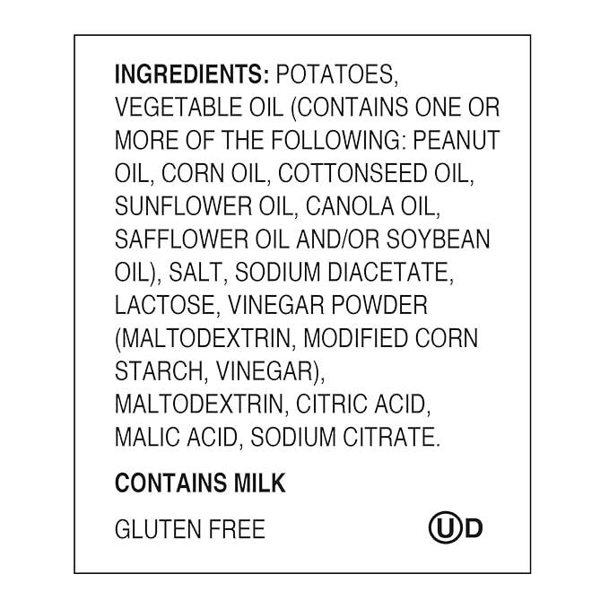 Zapp???New Orleans Kettle-Style Potato Chips Salt and Vinegar Flavor (2 oz Bags, 25 Count), Crunchy Chips with a Spicy Kick, Perfect On-The-Go, Gluten Free Snack