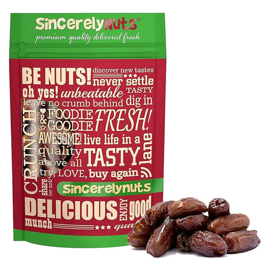 Sincerely Nuts No Sugar Added Pitted Dried Dates, 1lb - Whole Fresh Unsweetened Dry Date Pieces - Natural Non Sugared Dates for Mixed Fruits, Bread & Smoothies - Vegan, Kosher & Gluten Free Snack
