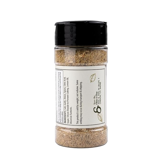 Olive & Vine Lemon Pepper Seasoning, Zesty Citrus & Pepper, For Grilled Meats & Vegetables, Rich Tradition, Authentic Taste, For Global Recipes (4 Ounce)